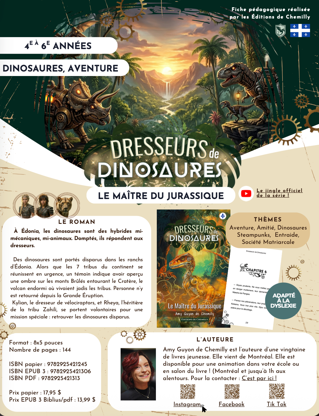 Fiche Pédagogique - Dresseurs de Dinosaures : Le Maître du Jurassique