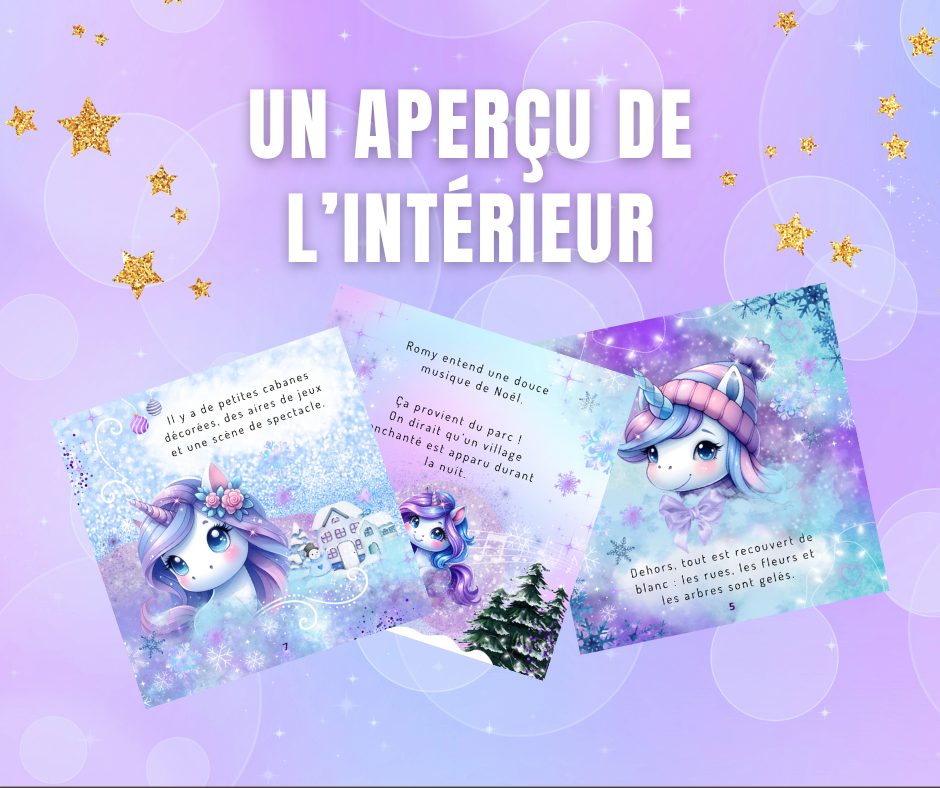Romy la Licorne de Noël